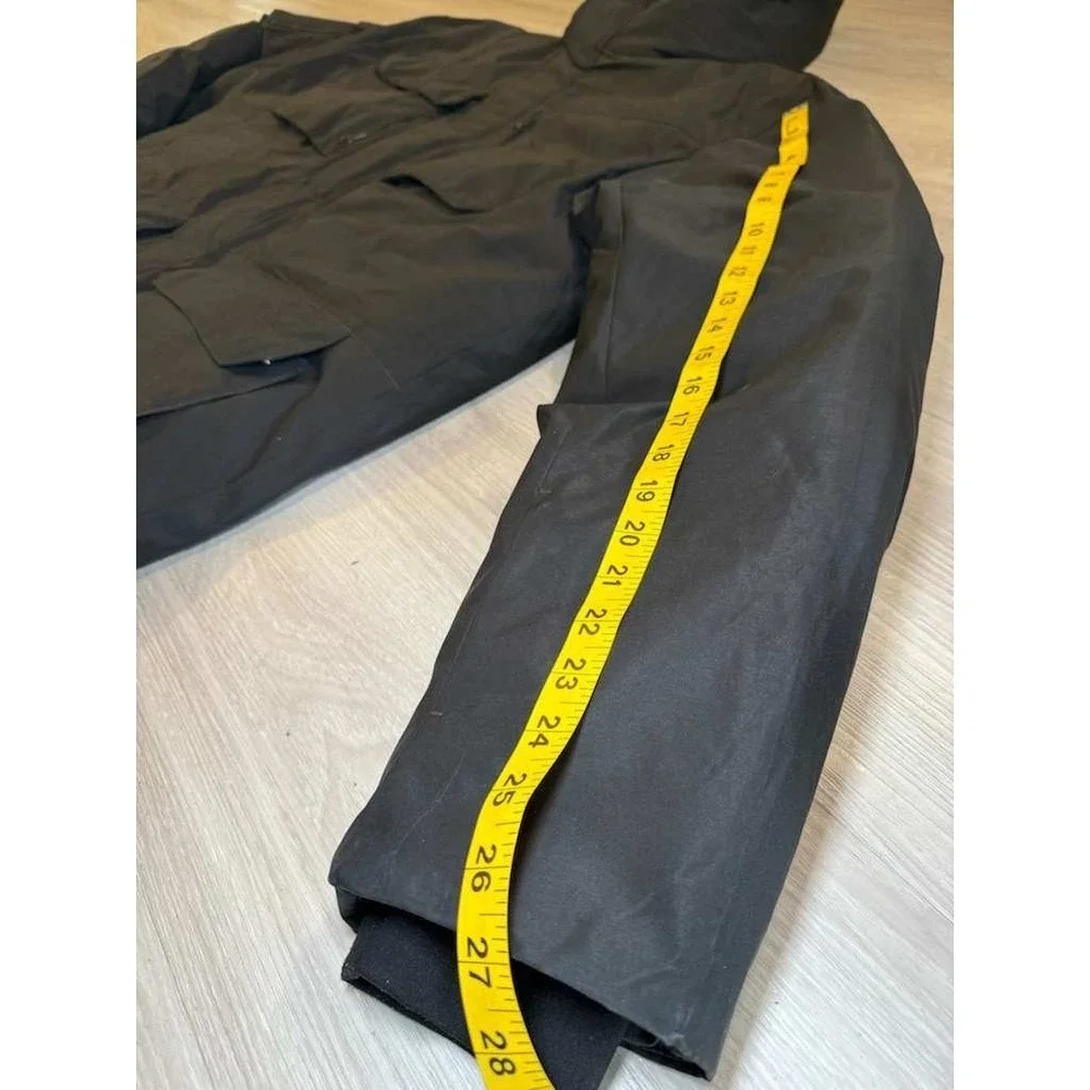 DASCRAMB Insulated Hooded Jacket Mens XL Black Utility Parka Winter Coat